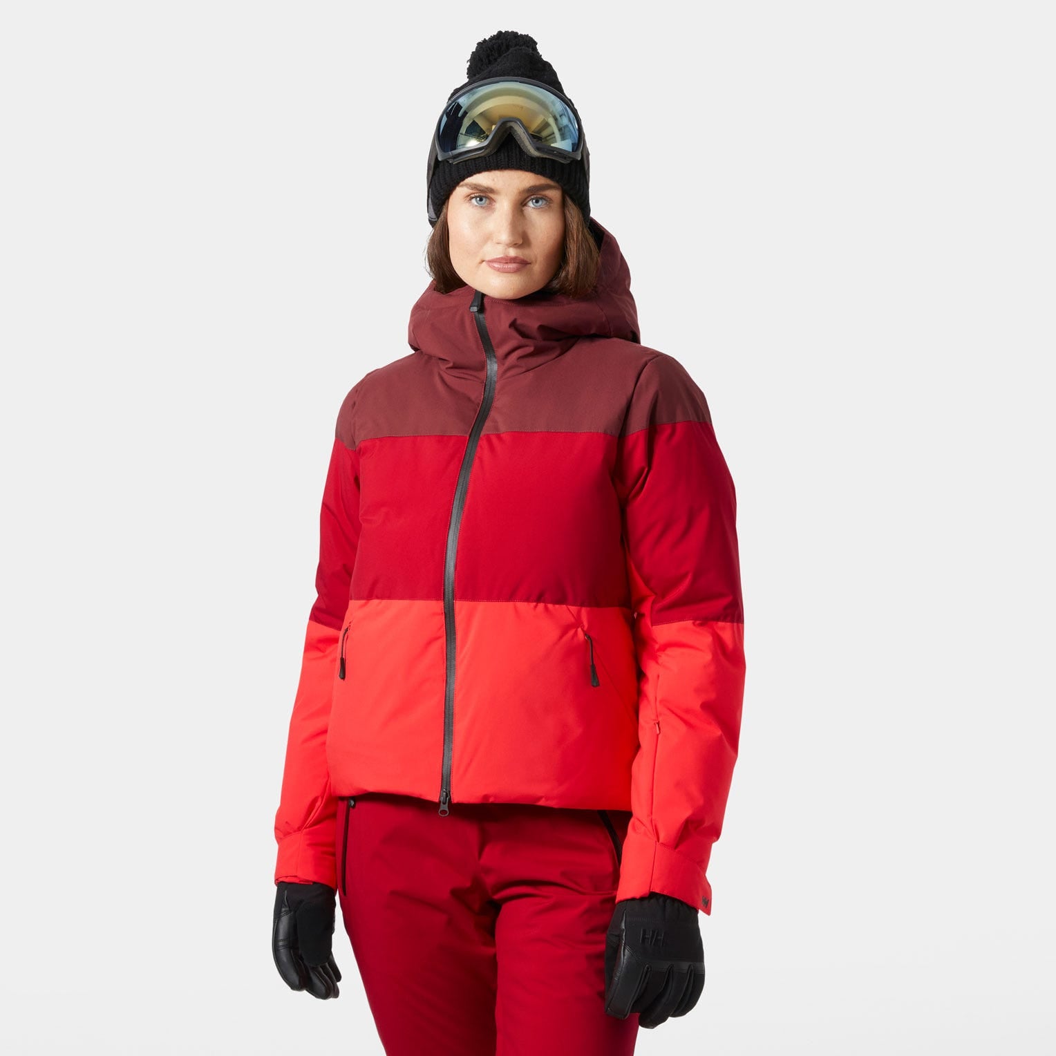 Women’s Nora Short Puffy Ski Jacket - 180 MARS RED