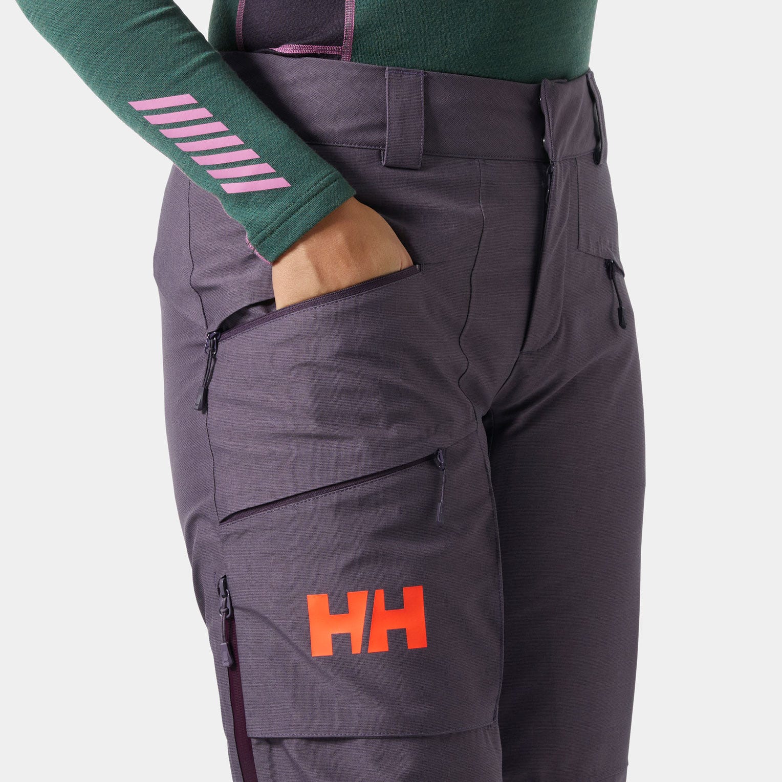 Women’s Powderqueen Ski Pants - 654 SMOKED PURPLE