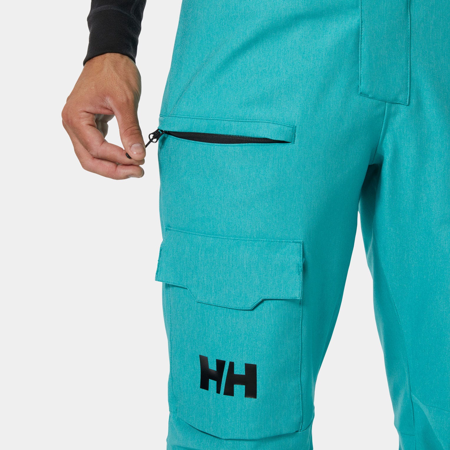 Men's Sogn Bib Cargo Ski Pants - 466 SIGNAL GREEN