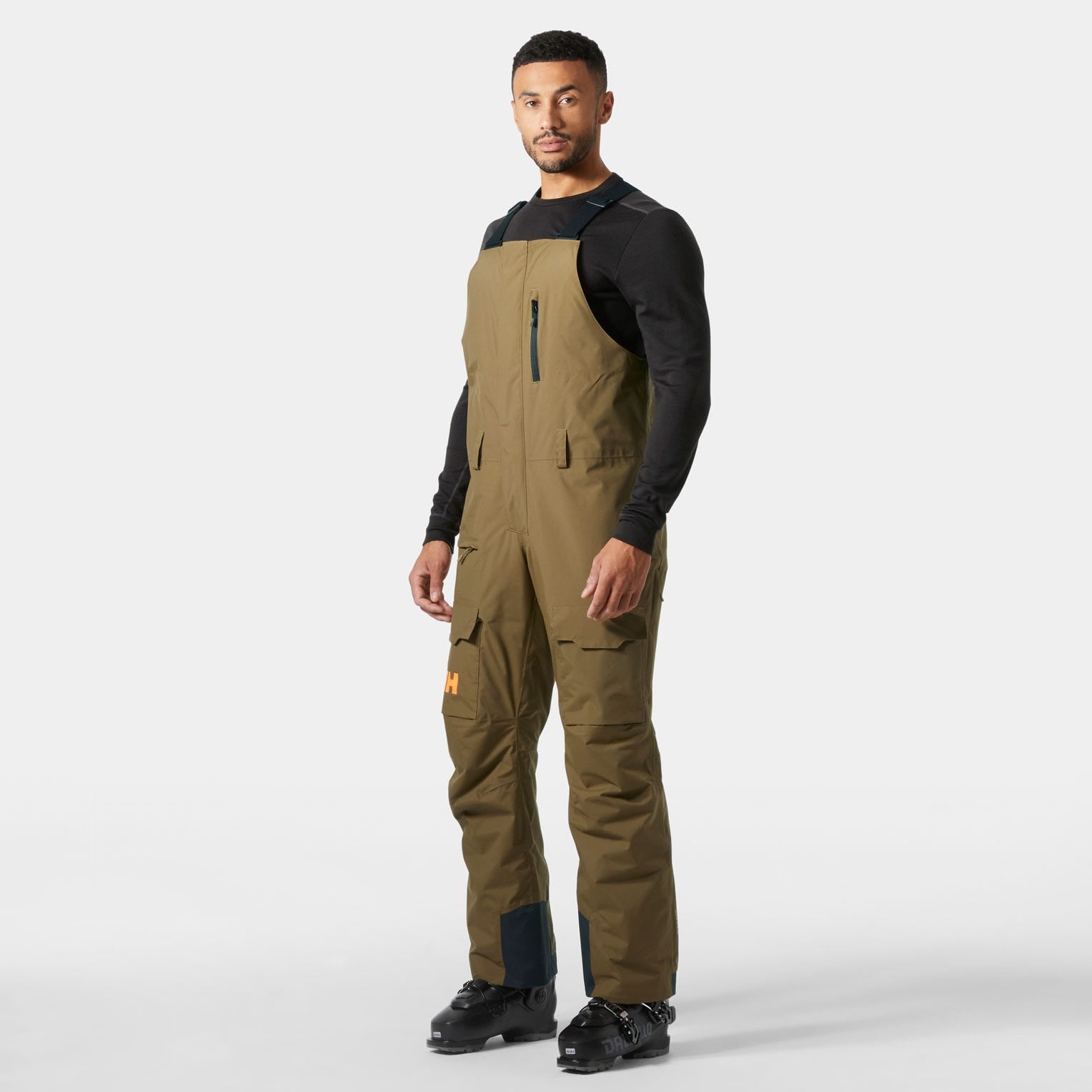 Men's Sogn Bib Cargo Ski Pants - 718 SEPIA