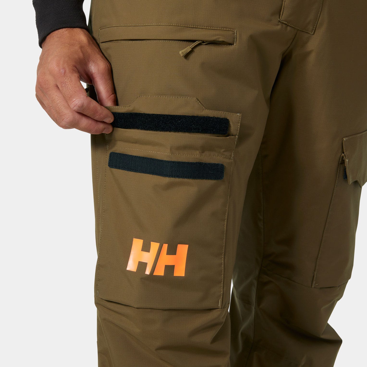 Men's Sogn Bib Cargo Ski Pants - 718 SEPIA