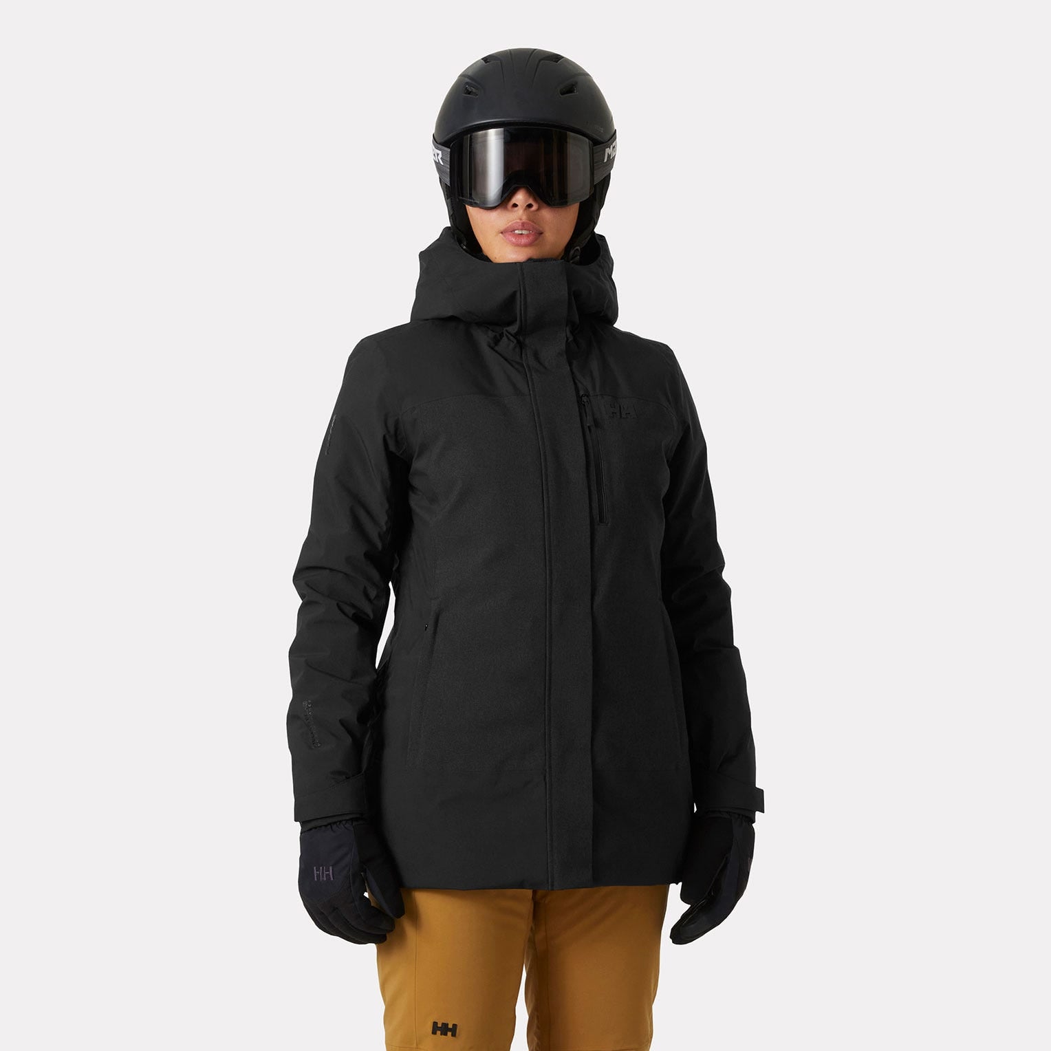 Women's Snowplay Long Insulated Ski Jacket - 990 BLACK