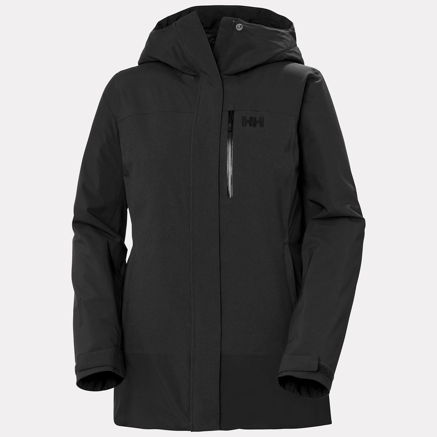 Women's Snowplay Long Insulated Ski Jacket - 990 BLACK