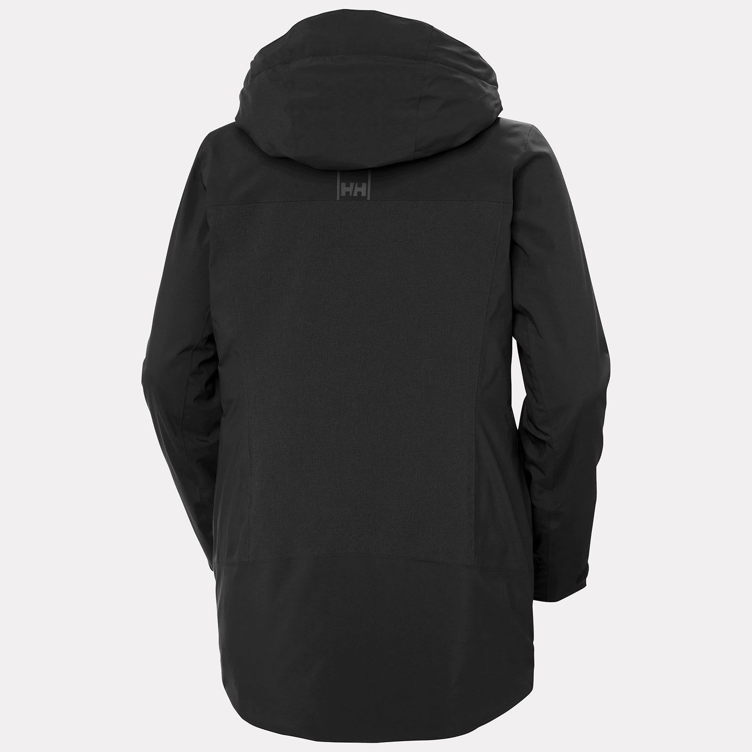 Women's Snowplay Long Insulated Ski Jacket - 990 BLACK