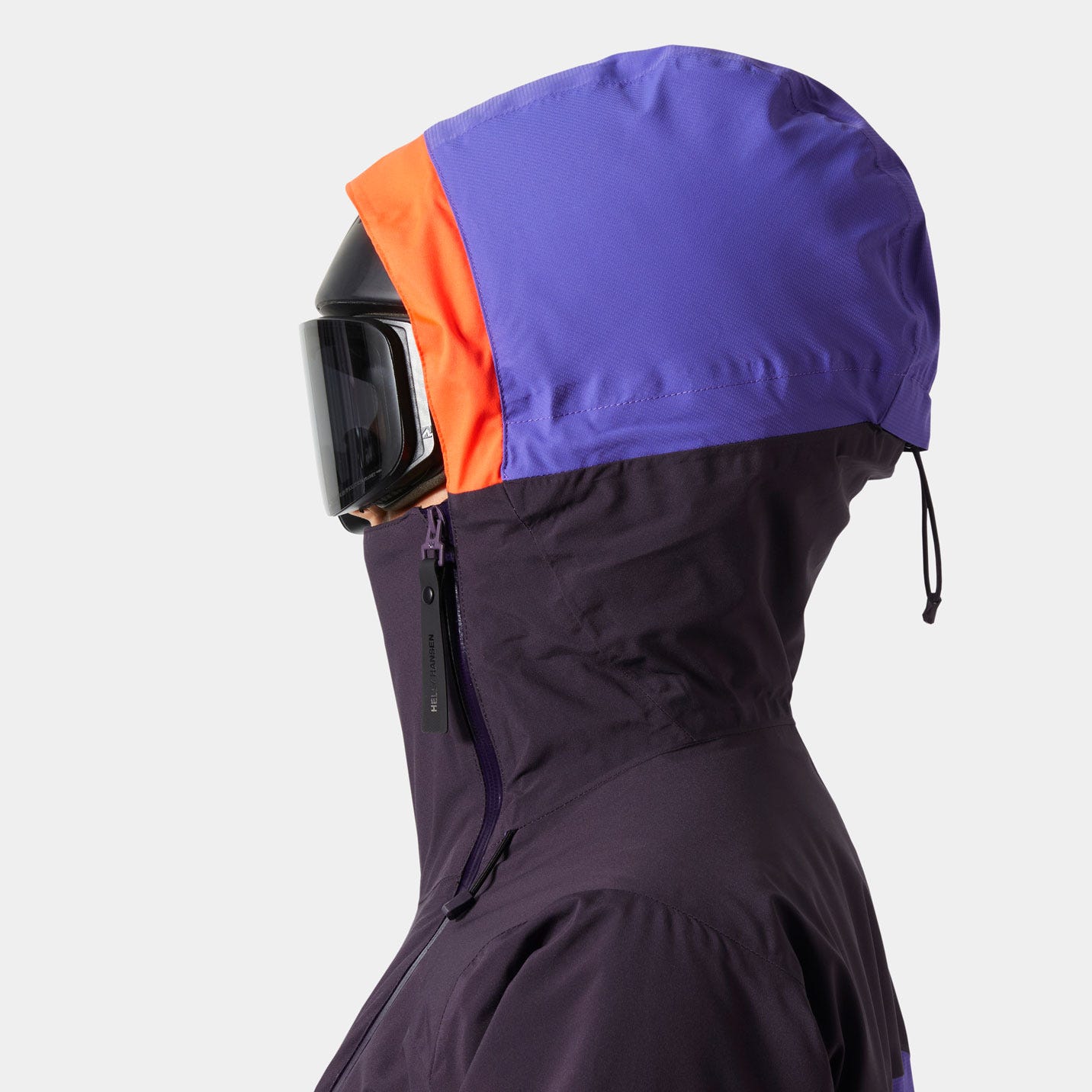 Women's Powchaser Asymmetric Ski Jacket - 660 BLACK GRAPE