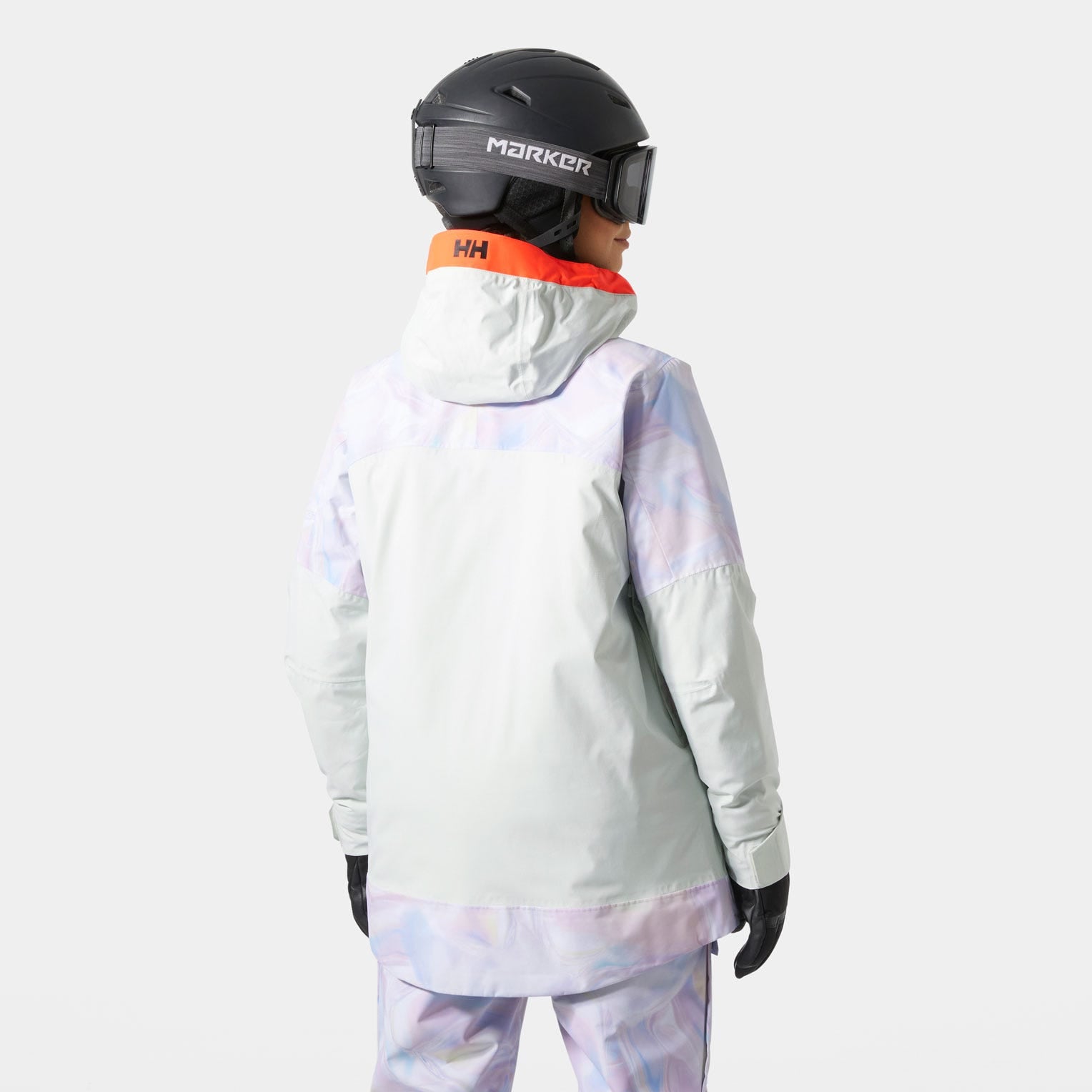 Women's Powchaser Asymmetric Ski Jacket - 687 REFLECTIONS AOP