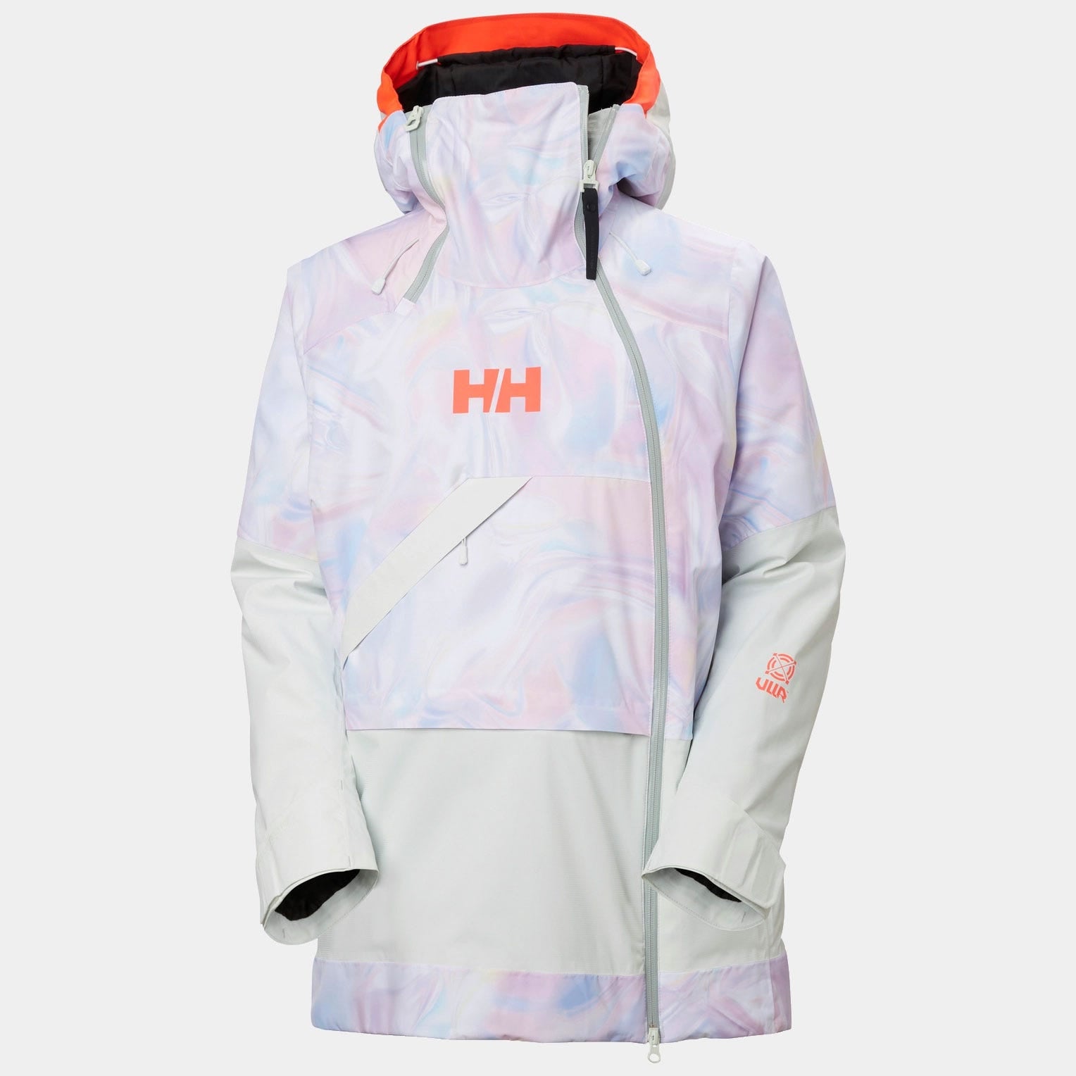 Women's Powchaser Asymmetric Ski Jacket - 687 REFLECTIONS AOP