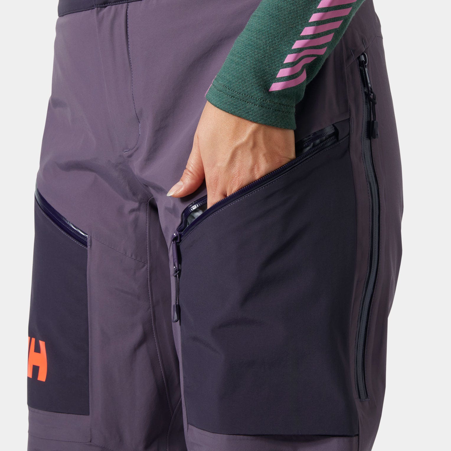 Women's Sogn Shell Ski Pants - 654 SMOKED PURPLE