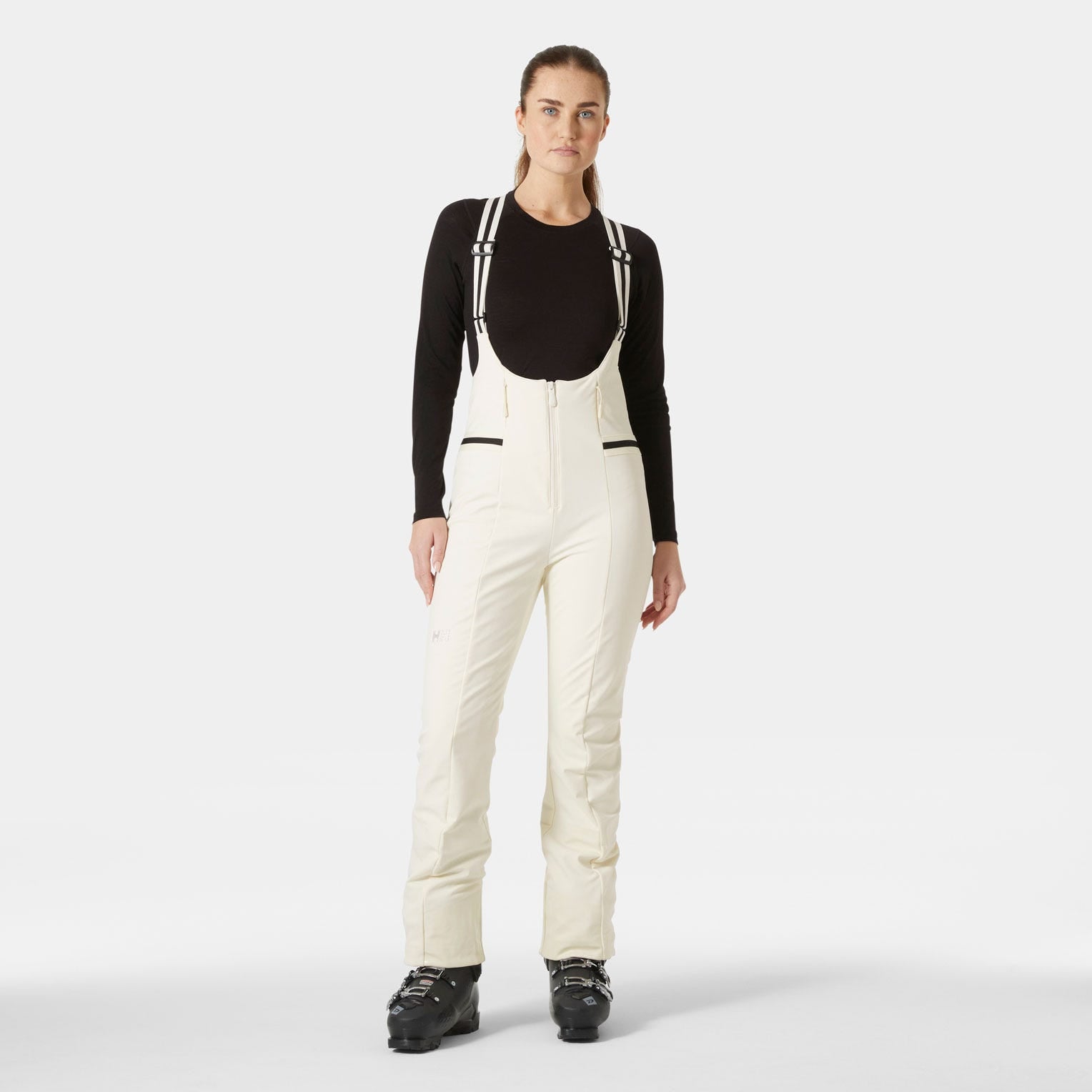 Women's Avanti Softshell Ski Bib Pants - 048 SNOW
