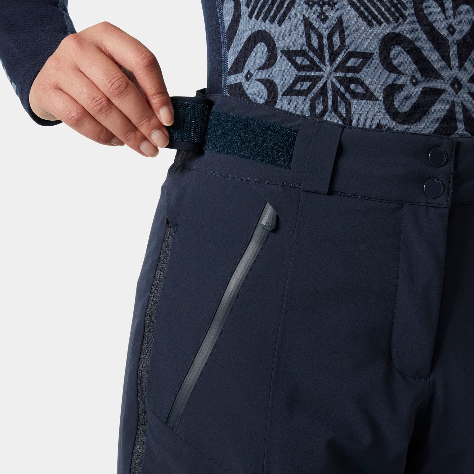 Women's Kvitfjell Race Insulated Zip Off Ski Pants - 598 NAVY WASHED NAVY