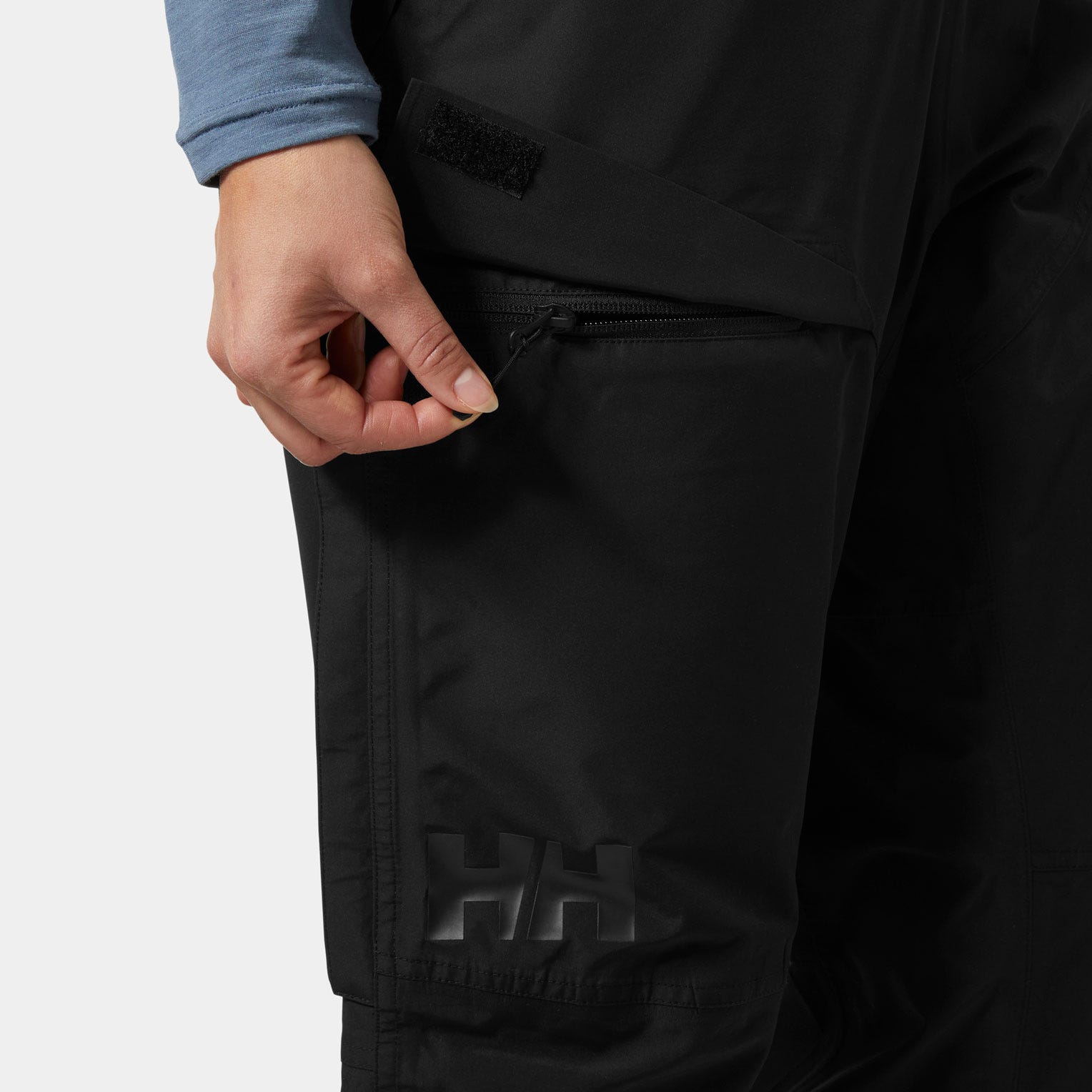 Women's Emiko Shell Bib Pants - 990 BLACK