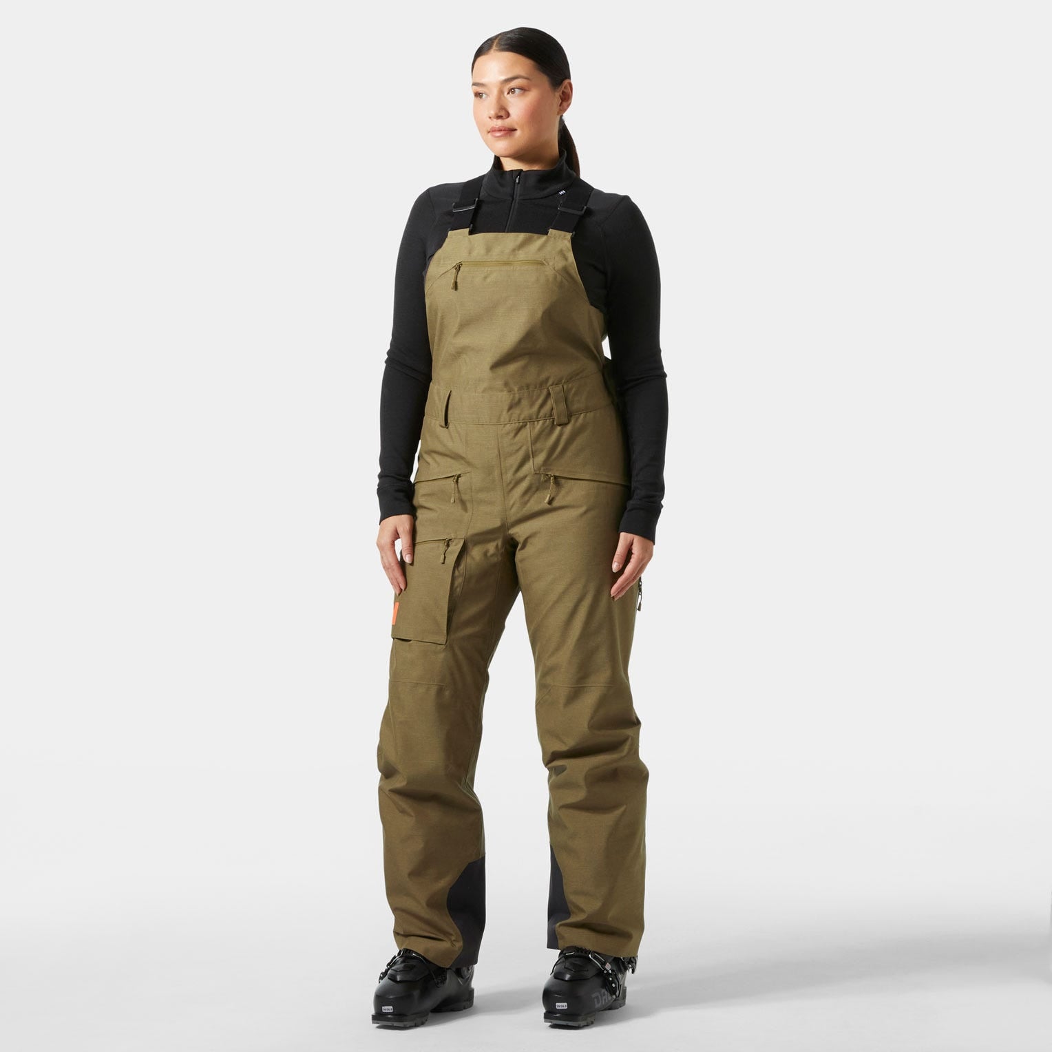 Women's Powderqueen Bib Pants 2.0 - 718 SEPIA
