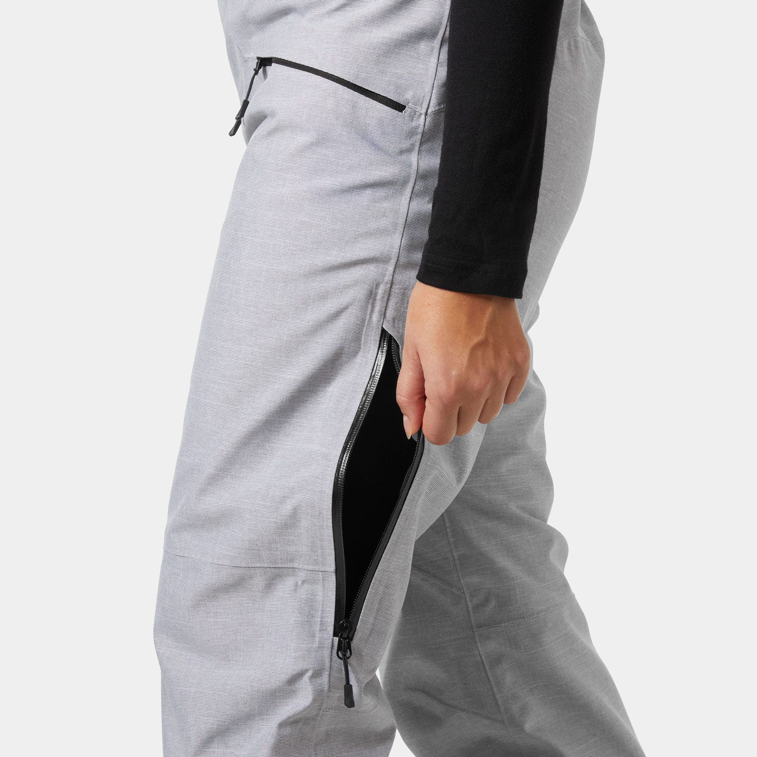 Women's Powderqueen Bib Pants 2.0 - 949 GREY MELANGE