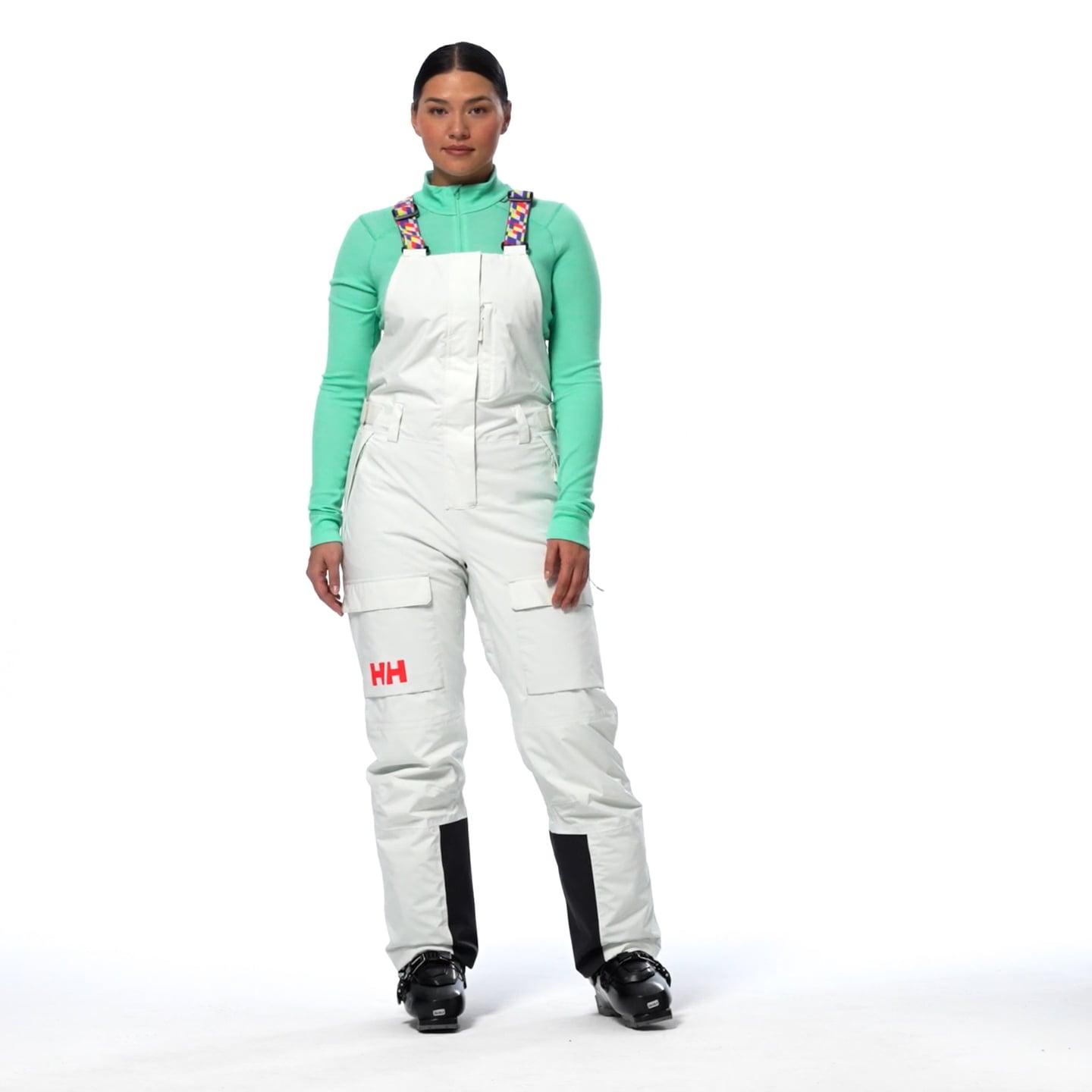 Women's Switch Cargo Bib Pants - 403 SEAFOAM