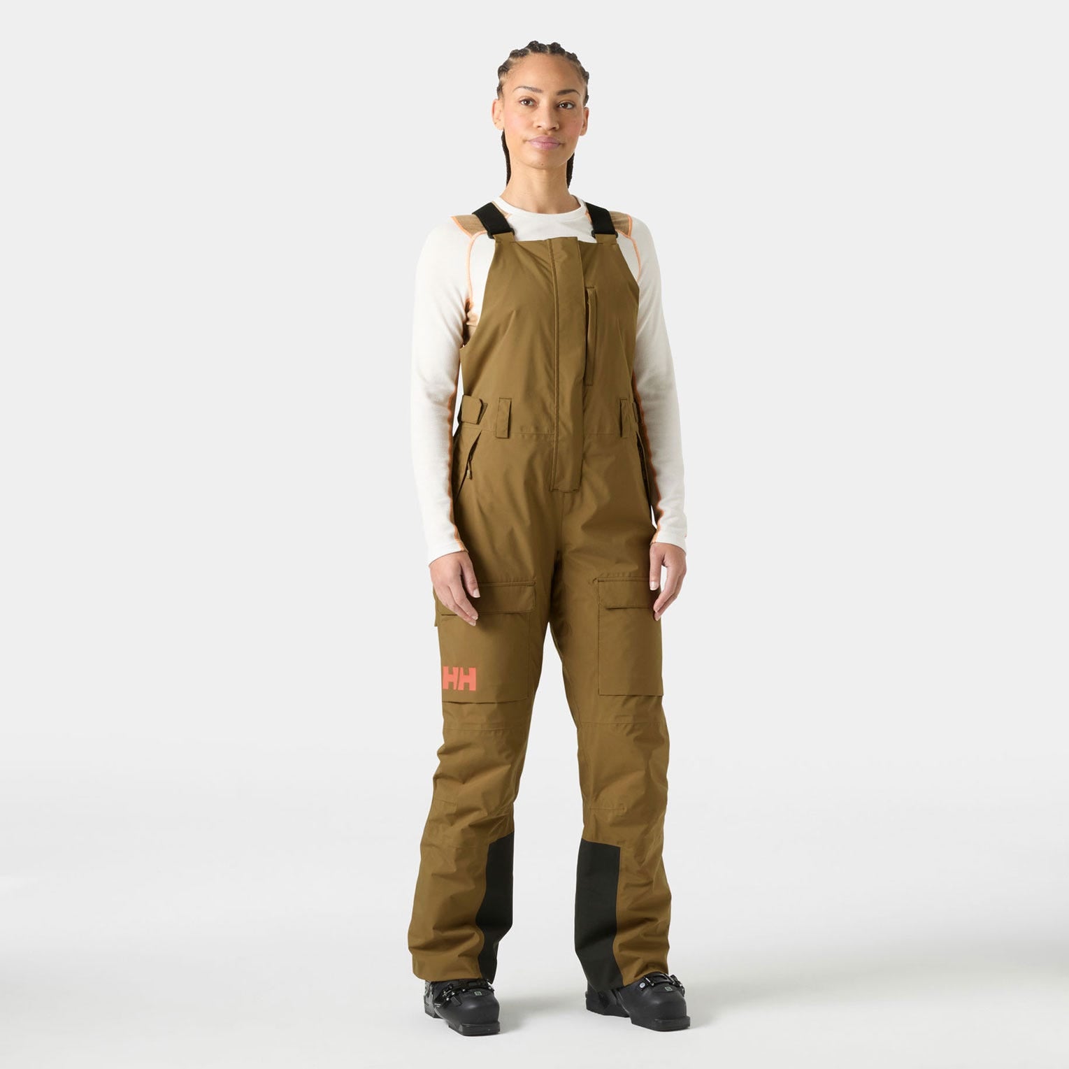 Women's Switch Cargo Bib Pants - 718 SEPIA
