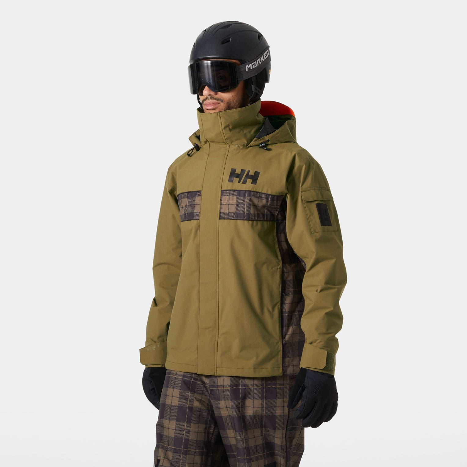 Unisex ULLR™ D Shell Jacket - 718 SEPIA CHECK AOP