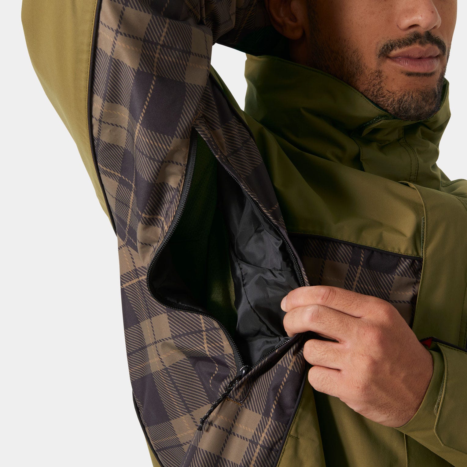 Unisex ULLR™ D Shell Jacket - 718 SEPIA CHECK AOP