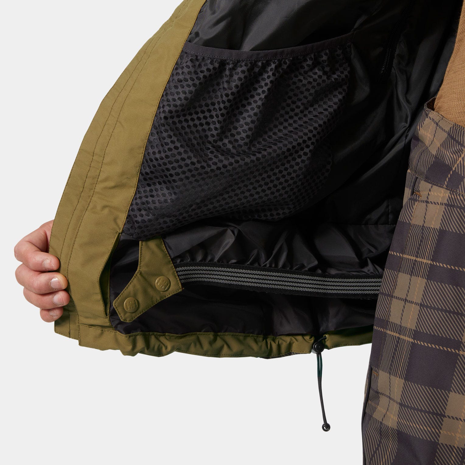 Unisex ULLR™ D Shell Jacket - 718 SEPIA CHECK AOP