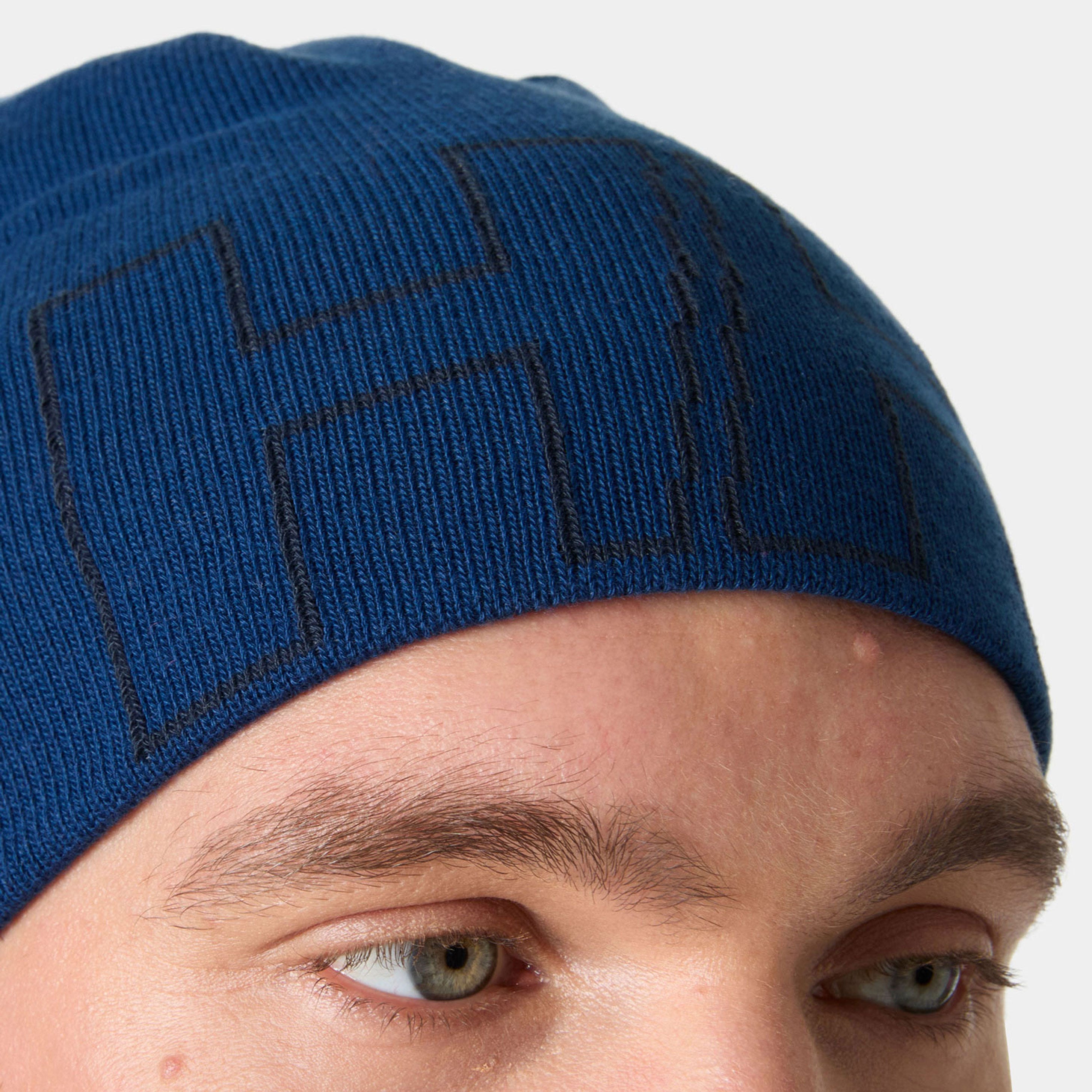 Unisex Outline Beanie - 507 DARK BLUE
