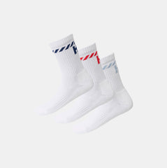 Cotton Sport Sock 3Pk - 003 WHITE MULTI