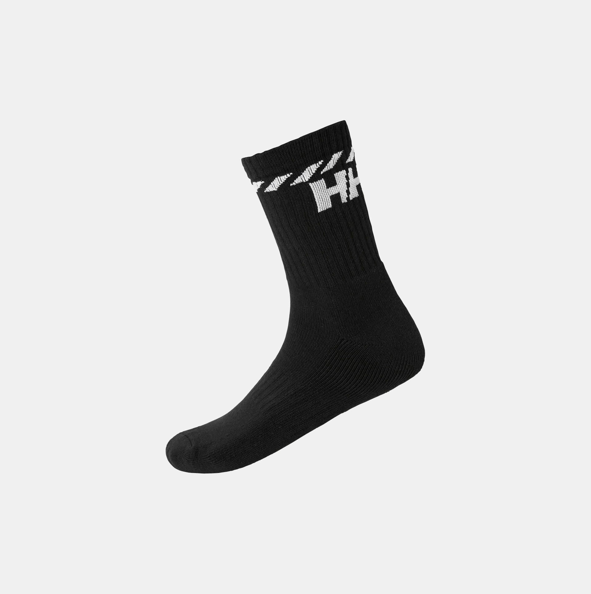 Cotton Sport Sock 3Pk - 990 BLACK