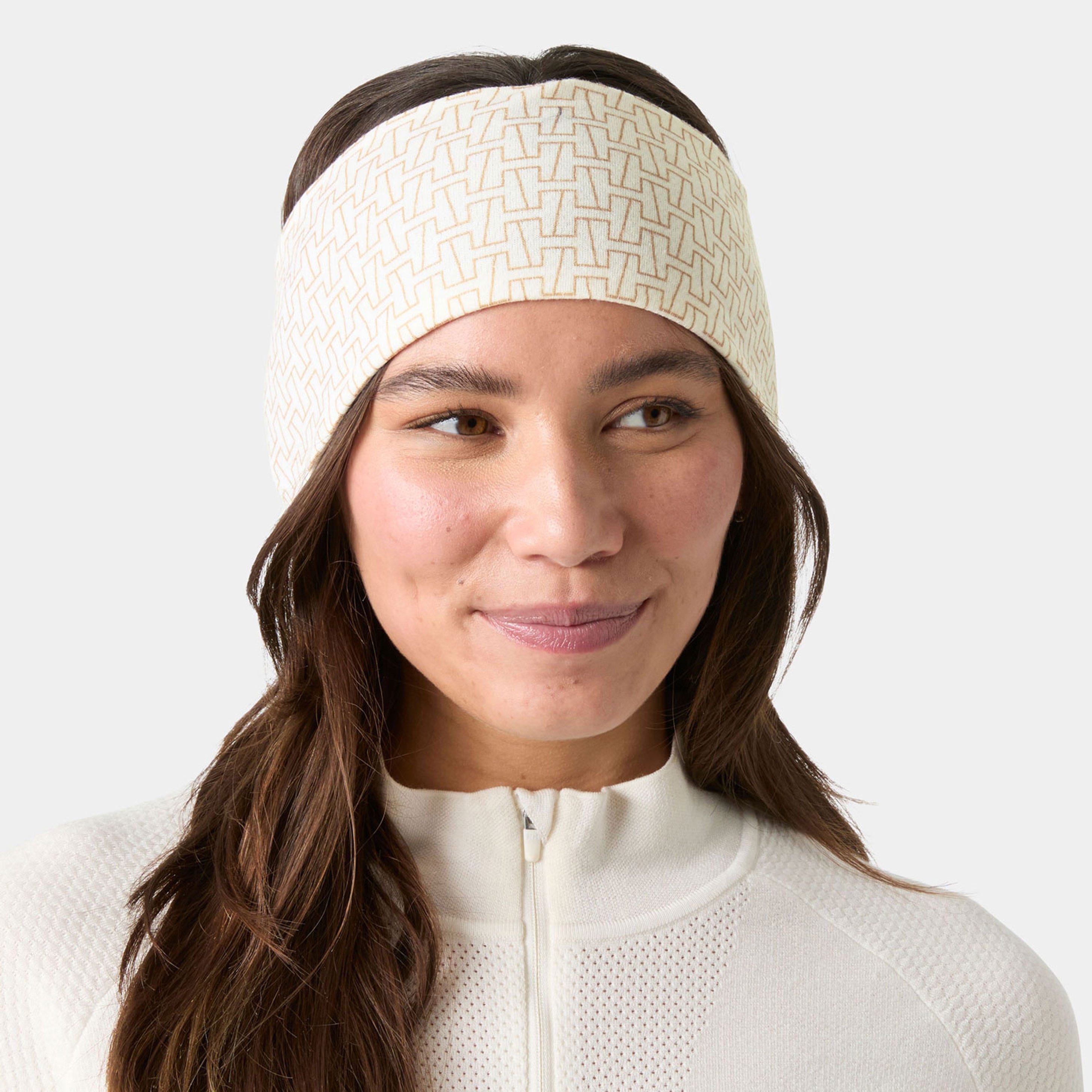 HH LIFA® Merino Headband - 047 SNOW MONOGR