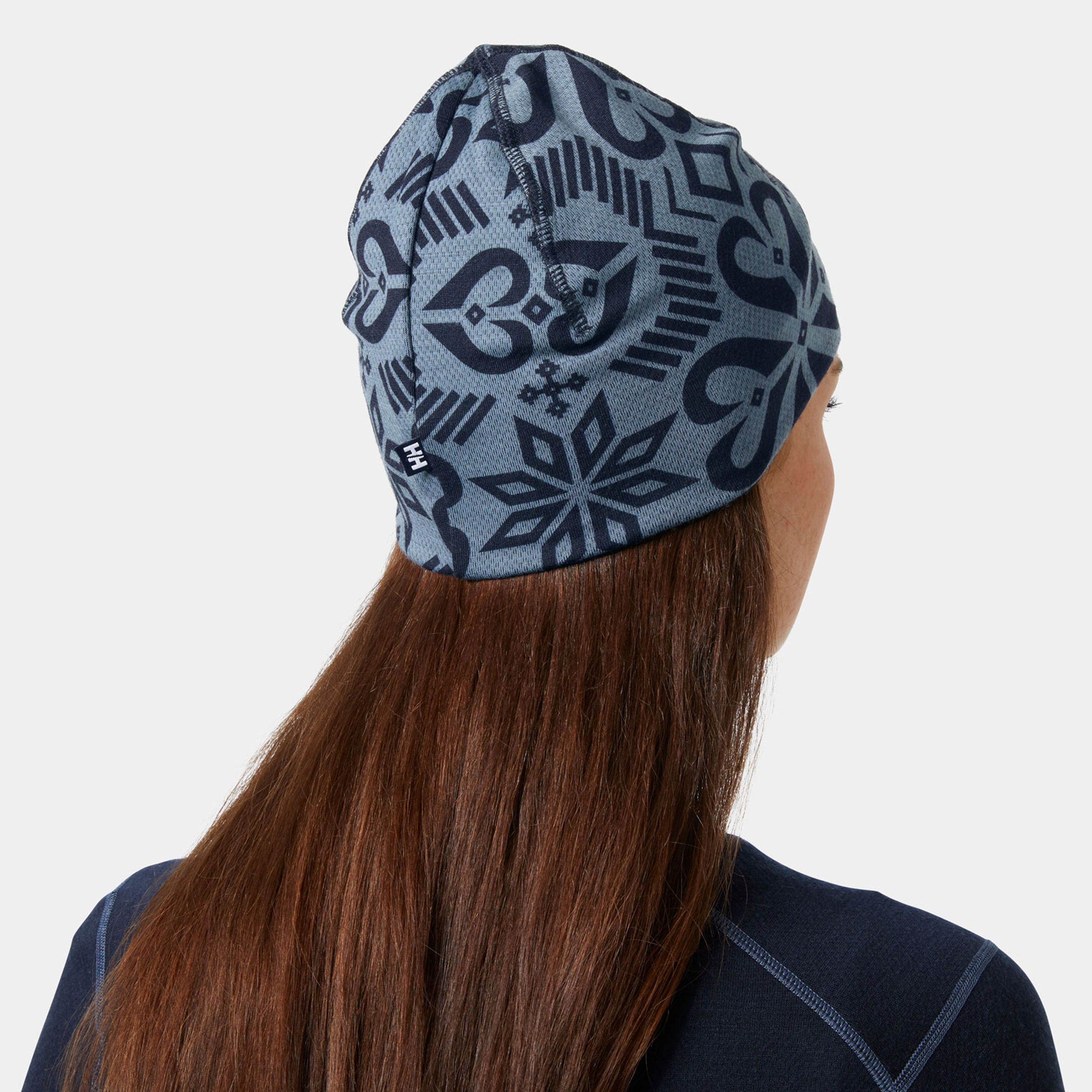 HH LIFA® Merino Beanie - 597 NAVY NORDIC AOP
