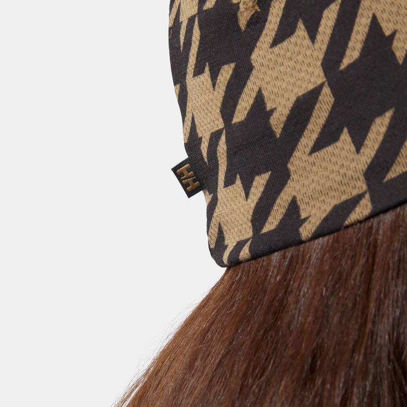 HH LIFA® Merino Beanie - 718 SEPIA HOUNDSTOOTH AOP